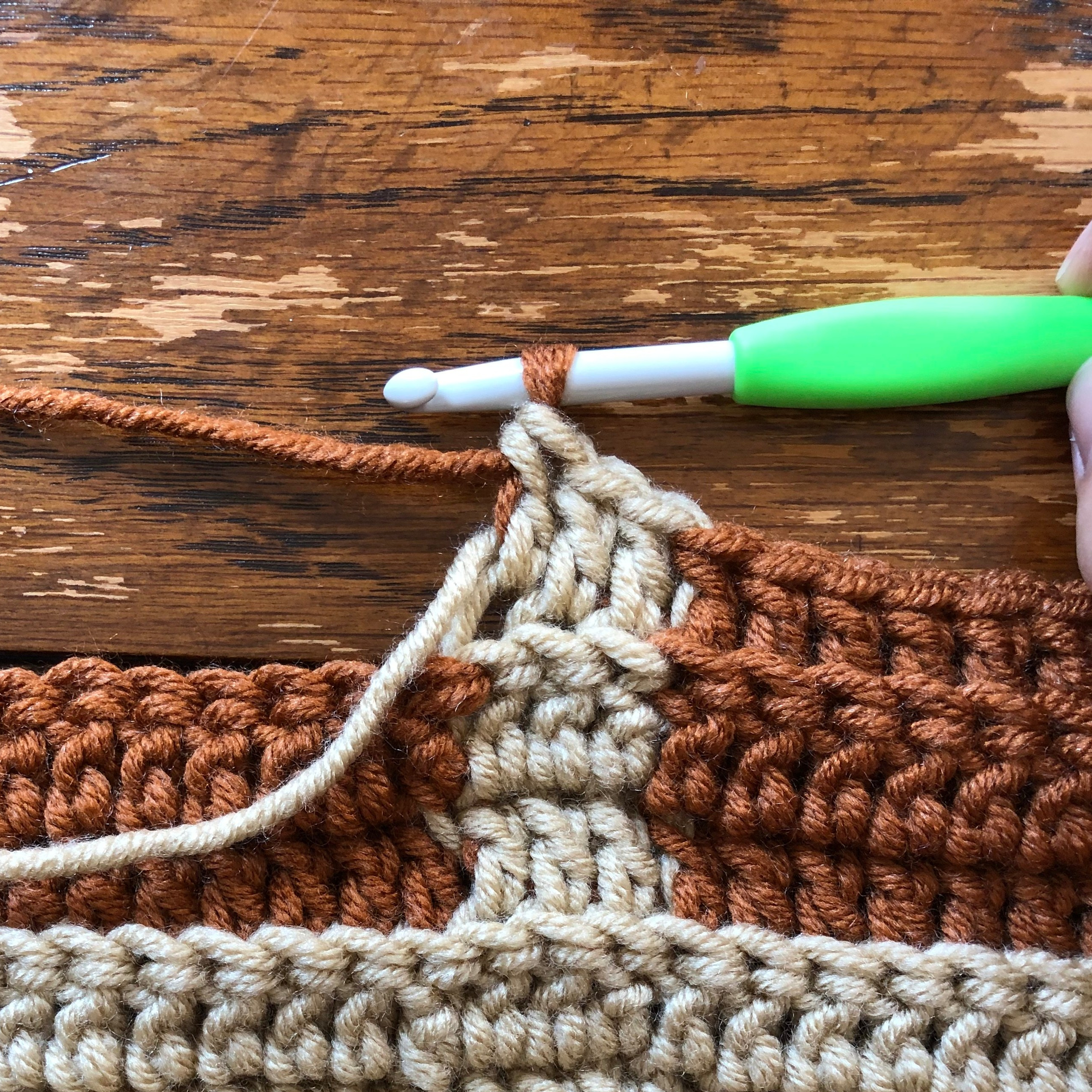 Super Simple Crochet Plaid Technique