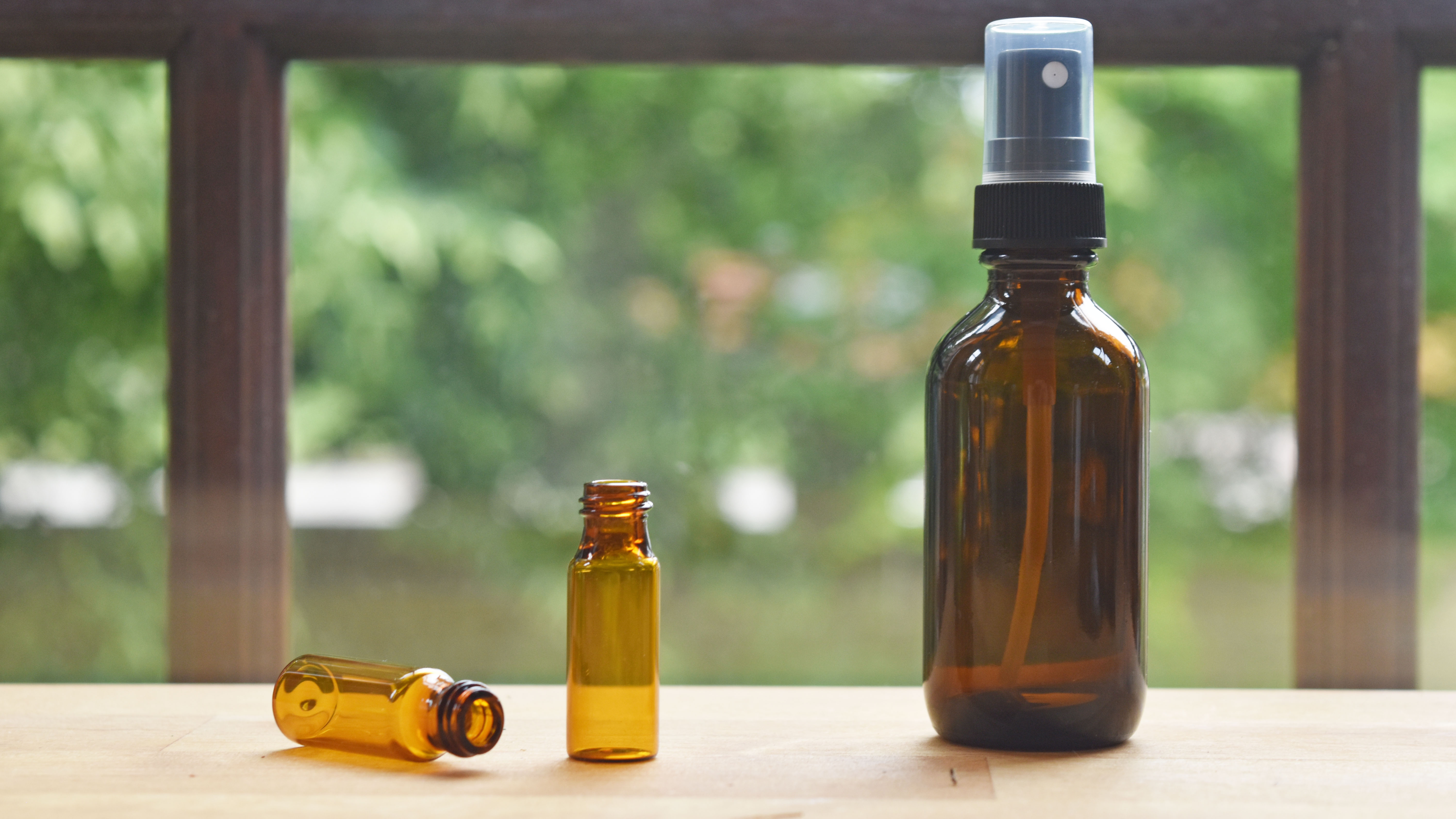 DIY roller and spray bottles for essential oil crafts