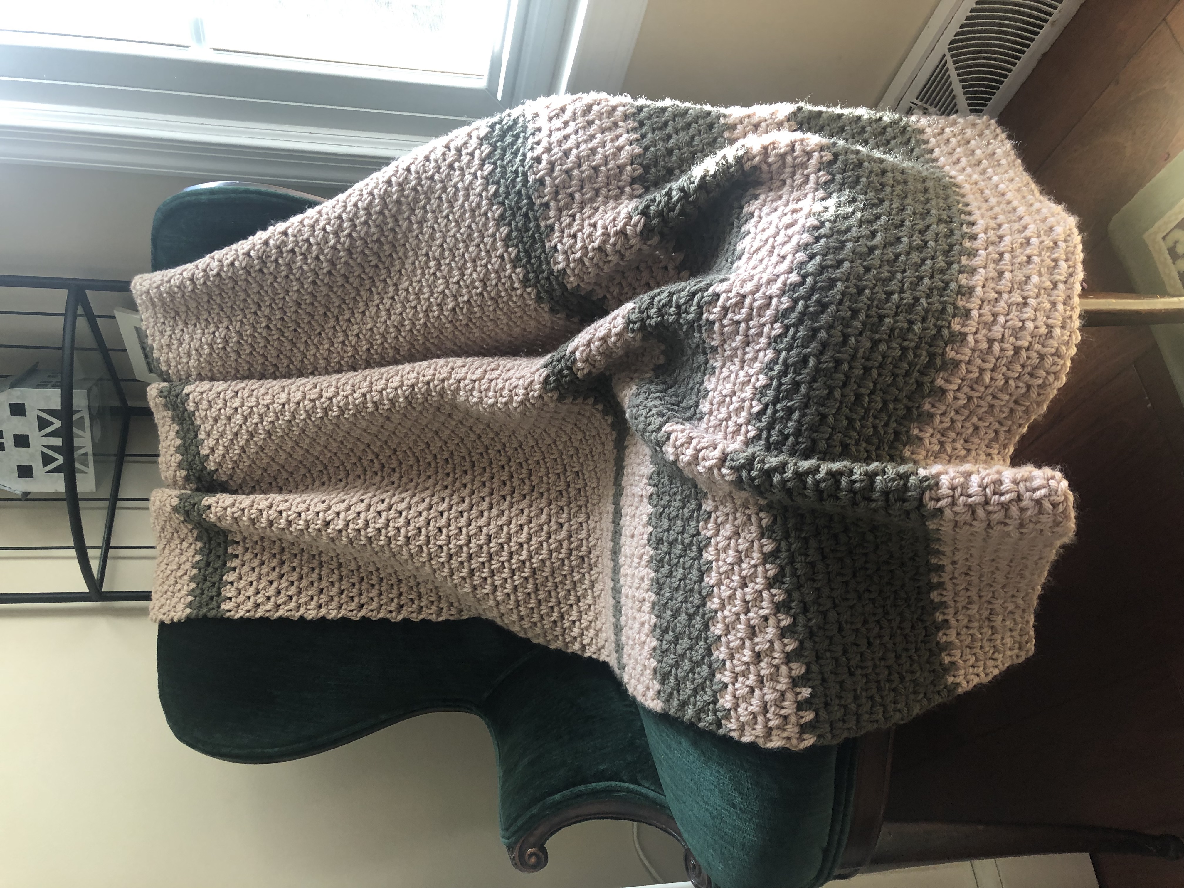 The Homecoming Throw: Chunky Crochet Blanket